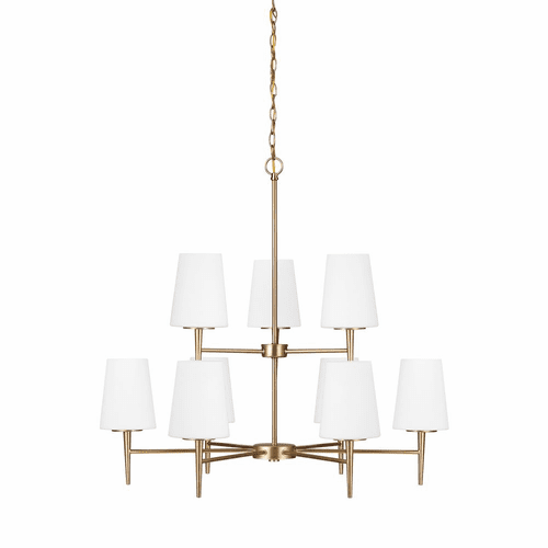 Sea Gull Driscoll 9-LT Chandelier - Satin Bronze - 3140409-848