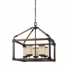 Sea Gull Dunning 5-LT Chandelier - Stardust / Cerused Oak - 3113305-846