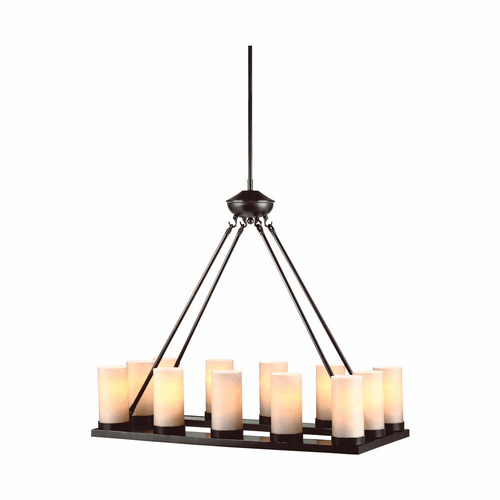 Sea Gull Ellington 12-LT Chandelier - Burnt Sienna - 31588EN3-710