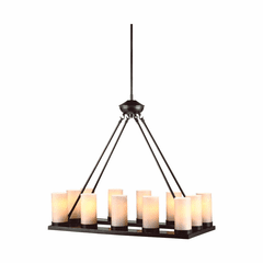 Sea Gull Ellington 12-LT Chandelier - Burnt Sienna - 31588EN3-710