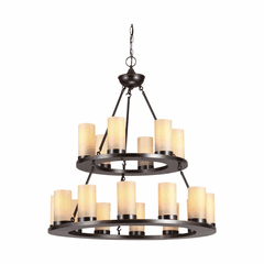 Sea Gull Ellington 18-LT Chandelier - Burnt Sienna - 31585EN3-710