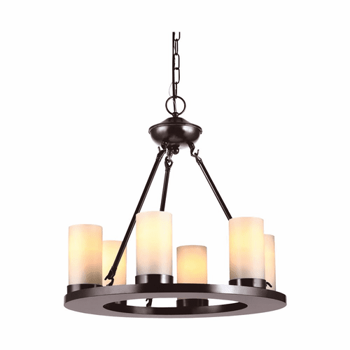 Sea Gull Ellington 6-LT Chandelier - Burnt Sienna - 31586EN3-710