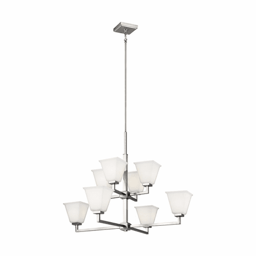 Sea Gull Ellis Harper 8-LT Chandelier - Brushed Nickel - 3113708-962