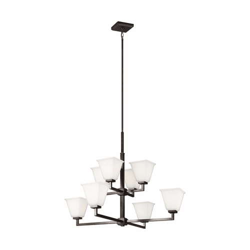 Sea Gull Ellis Harper 8-LT Chandelier - Brushed Oil Rubbed Bronze - 3113708-778