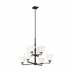 Sea Gull Ellis Harper 8-LT Chandelier - Brushed Oil Rubbed Bronze - 3113708-778 Sea Gull Ellis Harper 8-LT Chandelier - Brushed Oil Rubbed Bronze - 3113708-778