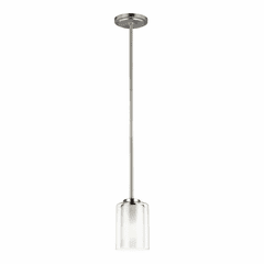 Sea Gull Elmwood Park 1-LT Mini-Pendant - Brushed Nickel - 6137301-962 Sea Gull Elmwood Park 1-LT Mini-Pendant - Brushed Nickel - 6137301-962