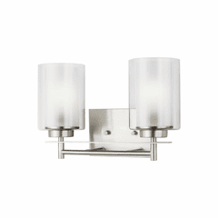 Sea Gull Elmwood Park 2-LT Bath Light - Brushed Nickel - 4437302-962