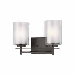 Sea Gull Elmwood Park 2-LT Bath Light - Heirloom Bronze - 4437302-782