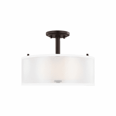 Sea Gull Elmwood Park 2-LT Semi-Flush Mount - Bronze - 7737302-710 Sea Gull Elmwood Park 2-LT Semi-Flush Mount - Bronze - 7737302-710