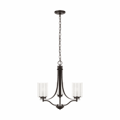Sea Gull Elmwood Park 3-LT Chandelier - Bronze - 3137303-710