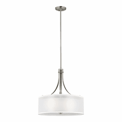 Sea Gull Elmwood Park 3-LT Pendant - Brushed Nickel - 6537303-962 Sea Gull Elmwood Park 3-LT Pendant - Brushed Nickel - 6537303-962