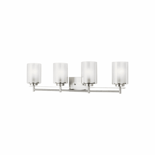 Sea Gull Elmwood Park 4-LT Bath Light - Brushed Nickel - 4437304-962