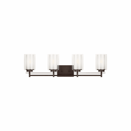 Sea Gull Elmwood Park 4-LT Bath Vanity Light - Bronze - 4437304-710