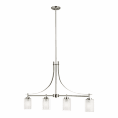Sea Gull Elmwood Park 4-LT Island Pendant - Brushed Nickel - 6637304-962 Sea Gull Elmwood Park 4-LT Island Pendant - Brushed Nickel - 6637304-962
