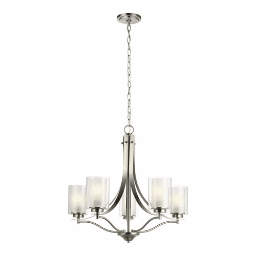 Sea Gull Elmwood Park 5-LT Chandelier - Brushed Nickel - 3137305-962