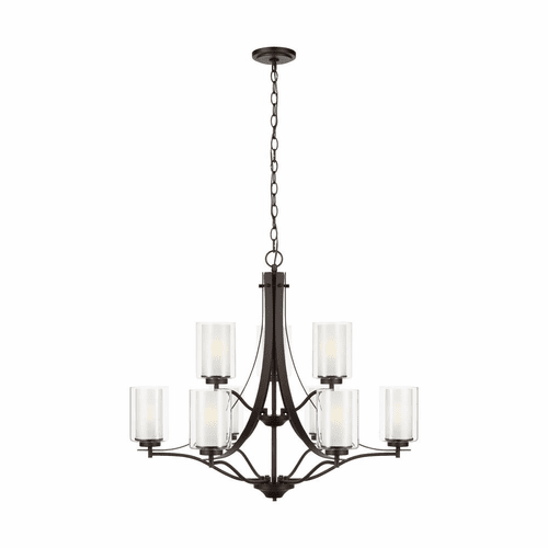 Sea Gull Elmwood Park 9-LT Chandelier - Bronze - 3137309-710