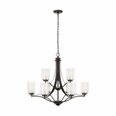 Sea Gull Elmwood Park 9-LT Chandelier - Bronze - 3137309-710