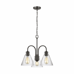 Sea Gull Elsa 3-LT Chandelier - Heirloom Bronze - 3120303-782 Sea Gull Elsa 3-LT Chandelier - Heirloom Bronze - 3120303-782