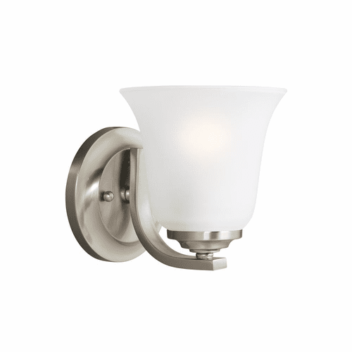 Sea Gull Emmons 1-LT Bath/Wall Sconce - Brushed Nickel - 4139001-962