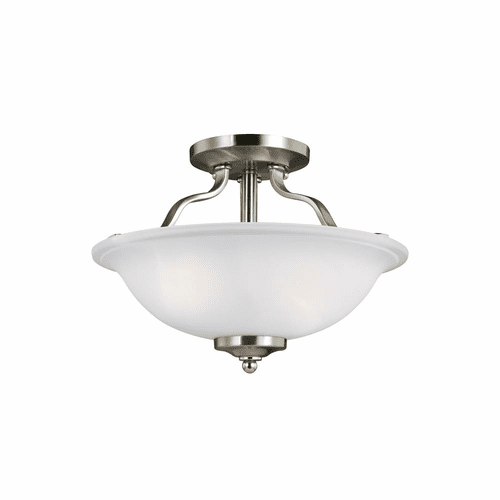 Sea Gull Emmons 2-LT Semi-Flush - Brushed Nickel - 7739002EN3-962