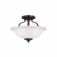 Sea Gull Emmons 2-LT Semi-Flush - Heirloom Bronze - 7739002EN3-782