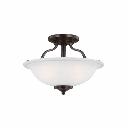 Sea Gull Emmons 2-LT Semi-Flush Mount - Heirloom Bronze - 7739002-782