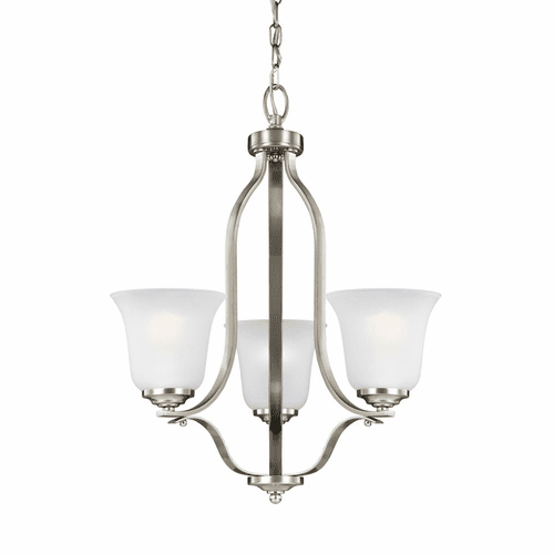 Sea Gull Emmons 3-LT Chandelier - Brushed Nickel - 3139003-962