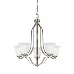 Sea Gull Emmons 5-LT Chandelier - Brushed Nickel - 3139005-962