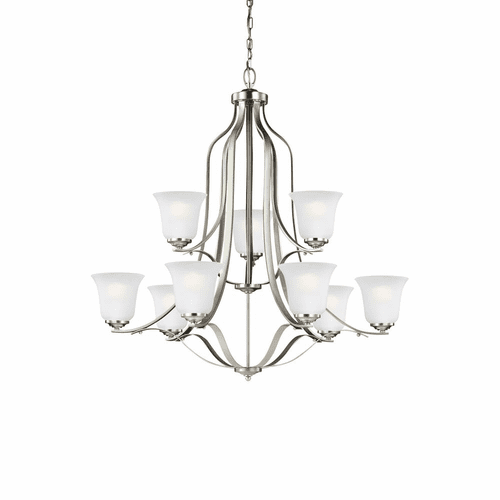 Sea Gull Emmons 9-LT Chandelier - Brushed Nickel - 3139009-962