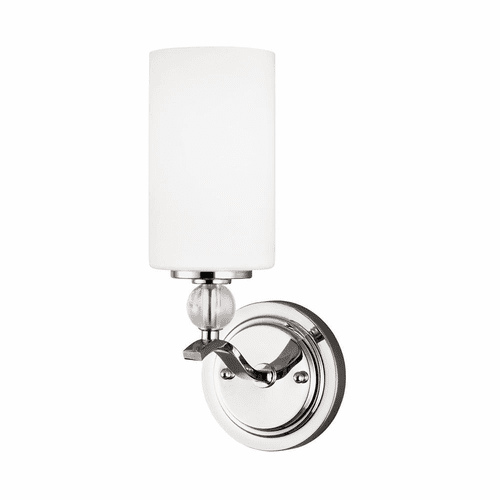 Sea Gull Englehorn 1-LT Bath/Wall Sconce - Chrome / Optic Crystal - 4113401EN3-05