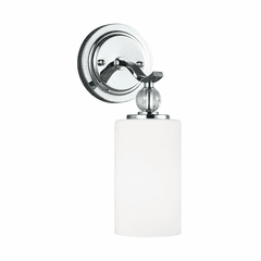 Sea Gull Englehorn 1-LT Wall/Bath Light - Chrome / Optic Crystal - 4113401-05