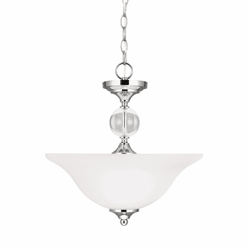 Sea Gull Englehorn 2-LT Semi-Flush Convertible Pendant - Chrome  - 7713402-05