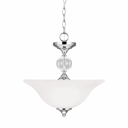 Sea Gull Englehorn 2-LT Semi-Flush Convertible Pendant - Chrome  - 7713402EN3-05