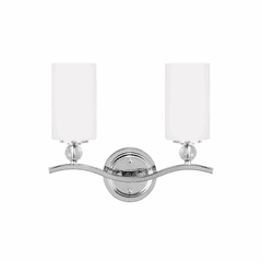 Sea Gull Englehorn 2-LT Wall/Bath Light - Chrome / Optic Crystal - 4413402EN3-05