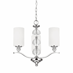 Sea Gull Englehorn 3-LT Chandelier - Chrome / Optic Crystal - 3113403EN3-05 Sea Gull Englehorn 3-LT Chandelier - Chrome / Optic Crystal - 3113403EN3-05