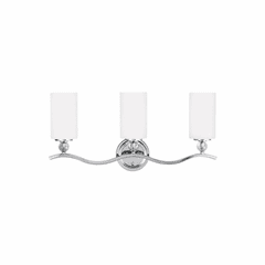 Sea Gull Englehorn 3-LT Wall/Bath Light - Chrome / Optic Crystal - 4413403EN3-05