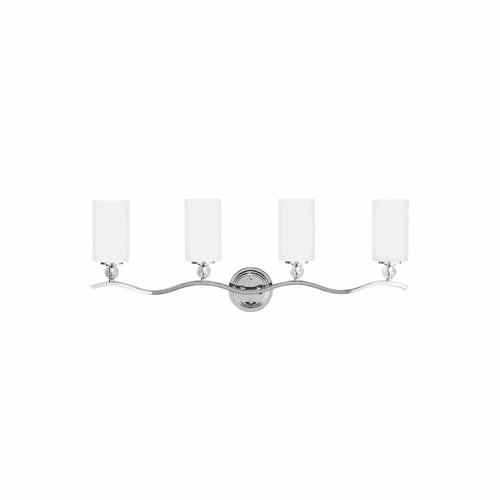 Sea Gull Englehorn 4-LT Wall/Bath Light - Chrome / Optic Crystal - 4413404EN3-05