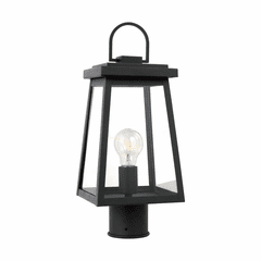 Sea Gull Founders 1-LT Outdoor Post Lantern - Black - 8248401-12