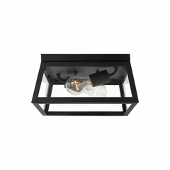 Sea Gull Founders 2-LT Outdoor Flush Mount - Black - 7848402-12