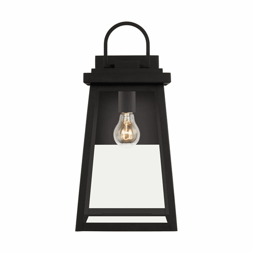 Sea Gull Founders Large 1-LT Outdoor Wall Lantern - Black - 8748401-12