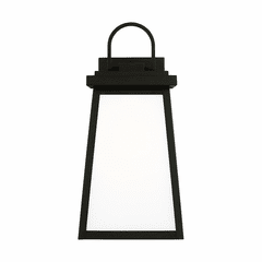 Sea Gull Founders Large 1-LT Outdoor Wall Lantern - Black - 8748401EN3-12