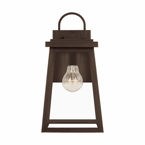 Sea Gull Founders Medium 1-LT Outdoor Wall Lantern - Antique Bronze - 8648401-71