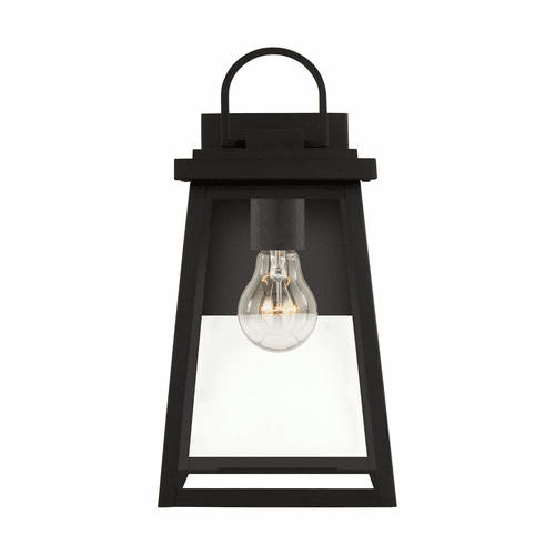 Sea Gull Founders Medium 1-LT Outdoor Wall Lantern - Black - 8648401-12