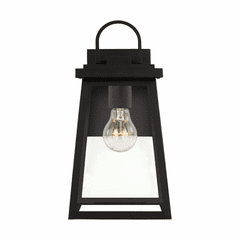 Sea Gull Founders Medium 1-LT Outdoor Wall Lantern - Black - 8648401-12