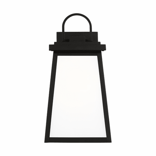 Sea Gull Founders Medium 1-LT Outdoor Wall Lantern - Black - 8648401EN3-12