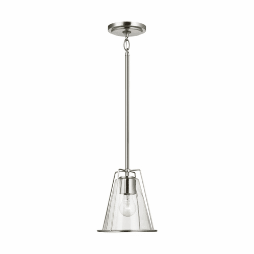 Sea Gull Framework 1-LT Pendant - Brushed Nickel - 6000901-962
