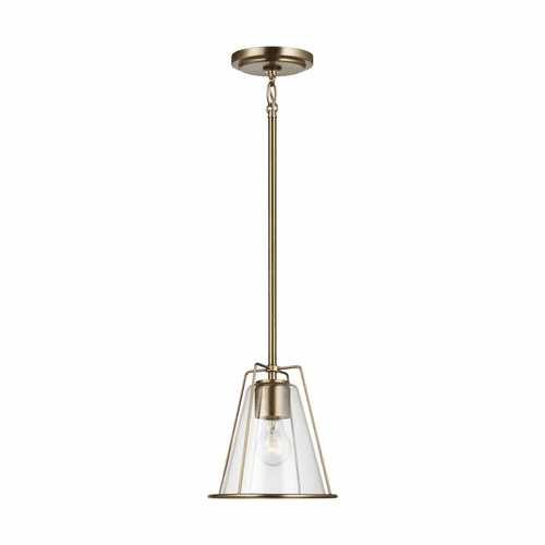 Sea Gull Framework 1-LT Pendant - Satin Brass - 6000901-848