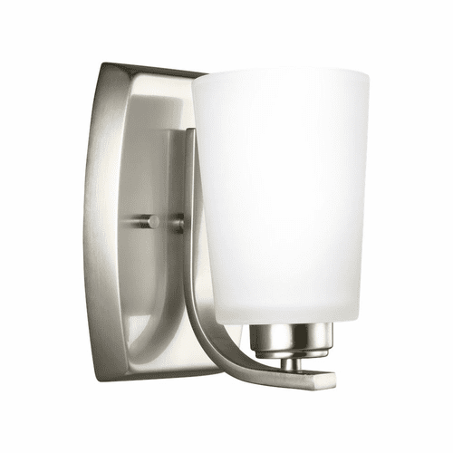 Sea Gull Franport 1-LT Bath/Wall Sconce - Brushed Nickel - 4128901-962