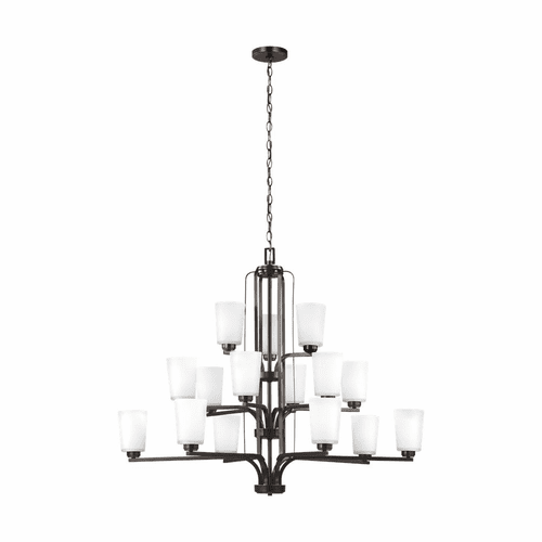 Sea Gull Franport 15-LT Chandelier - Burnt Sienna - 3128915-710