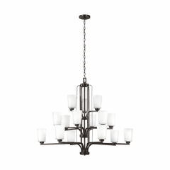 Sea Gull Franport 15-LT Chandelier - Burnt Sienna - 3128915-710